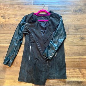 LF Japonica suede jacket with leather sleeves